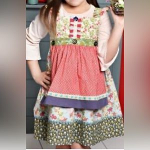 Matilda Jane girls size 6 Floral “Serendipity Dress Shabby Chic Farmhouse style